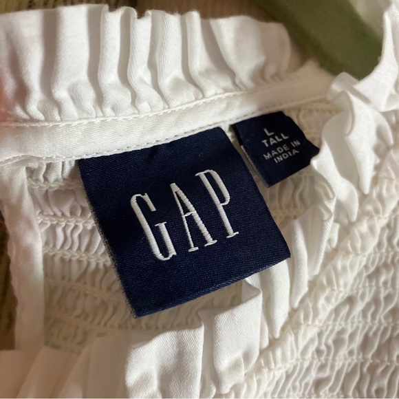 Gap white cotton prairie tunic NWOT L - Picture 2 of 8